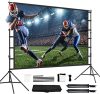 Projector Screen with Stand,150inch Indoor Outdoor Movie Projection Screen