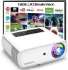 HOPVISION Native 1080P Projector Full HD,